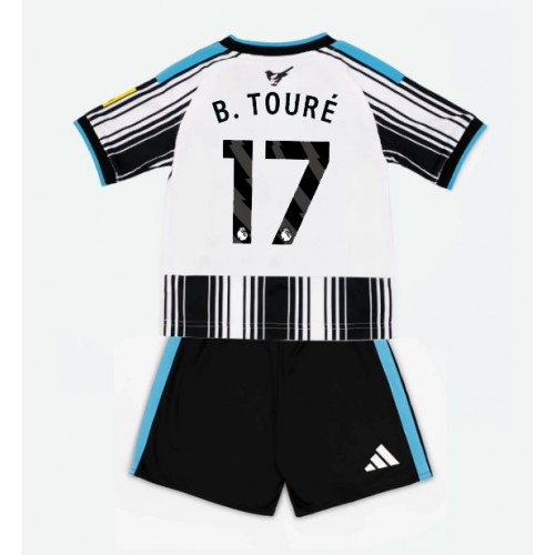Stroje piłkarskie Newcastle United Bazoumana Toure #17 Koszulka Podstawowej dla dzieci 2026-27 Krótki Rękaw (+ szorty)